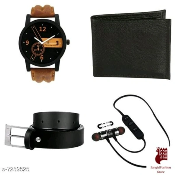 Multiple Combos With Synthetic Strap Watch For Men - COMBO, FREE , FREE SIZE